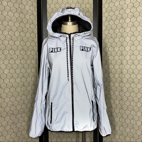 PINK Victoria’s Secret Limited Release 002 Reflective Hooded Jacket - Picture 5 of 12